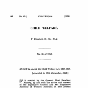 Child Welfare Act Amendment Act 1958 (WA)